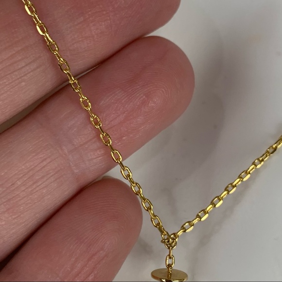 JULES SMITH Goldtone Disc Drop Necklace - Picture 5 of 8